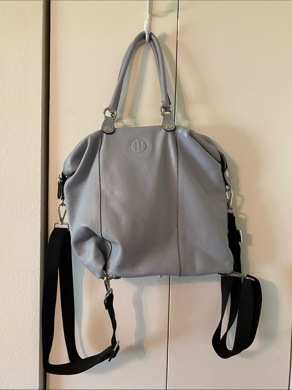 Everyday Pebbled Shoulder Bag in Light Blue